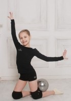 Шорты Олимпик  клеш с черной оконтовкой