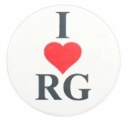 Значок "I love Rhythmic gymnastic"